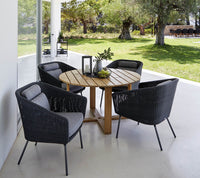 Endless dining table dia 130 cm by Cane-line