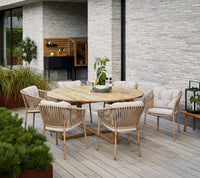 Endless dining table dia 170 cm by Cane-line