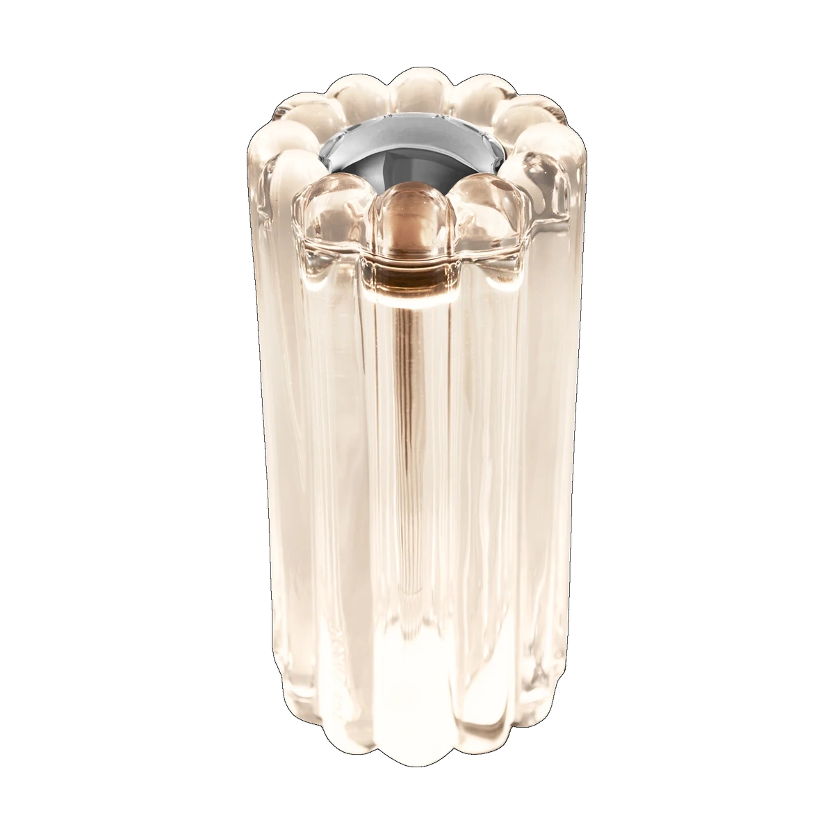 Tom Dixon Press Table Light in clear pressed glass
