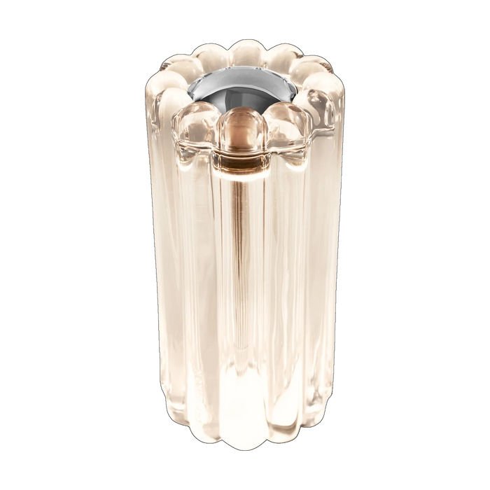 Tom Dixon Press Table Light in clear pressed glass