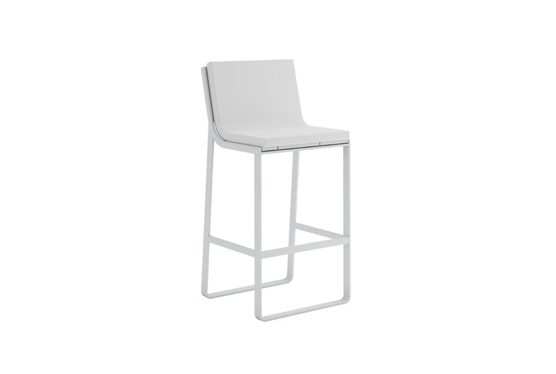 Flat High stool with high backrest