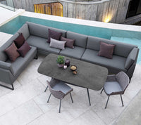 Flex 2-seater sofa right module by Cane-line