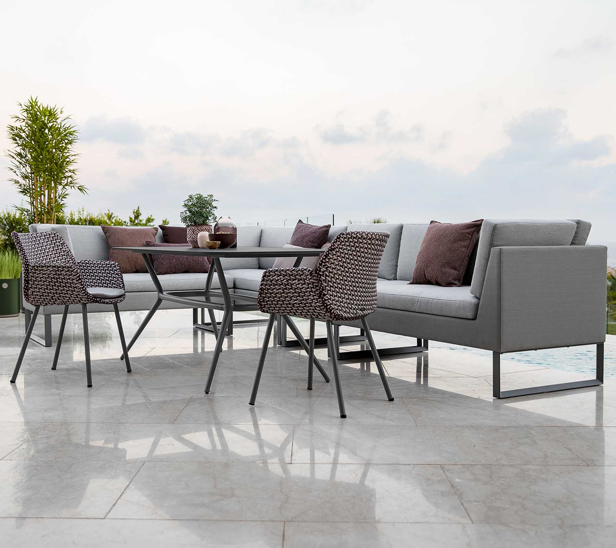 Flex 2-seater sofa left module by Cane-line