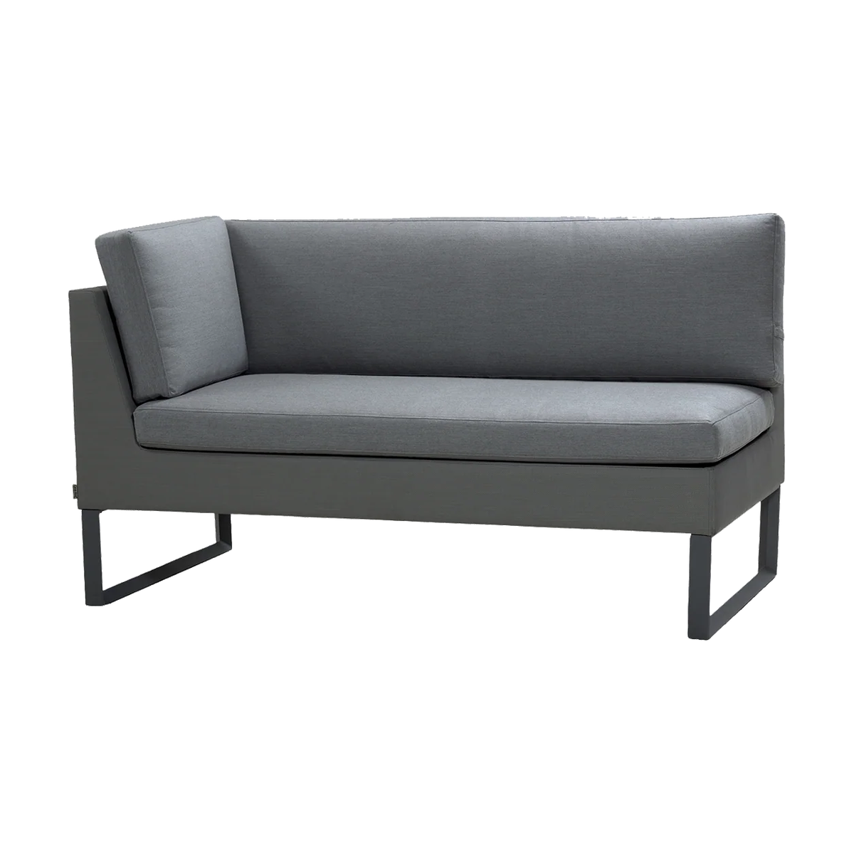 Flex 2 seater sofa right module outdoor sectional sofa by Cane-line, designed by Cane-line Design