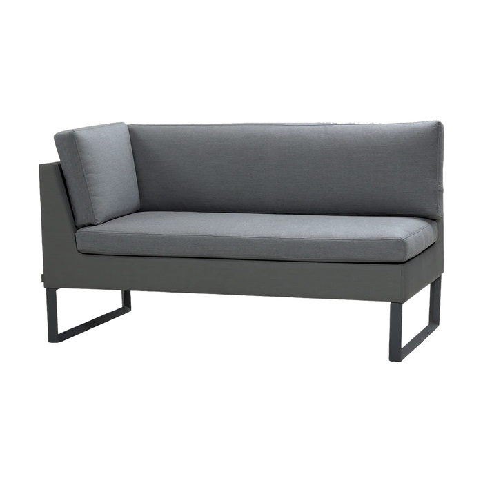 Flex 2 seater sofa right module outdoor sectional sofa by Cane-line, designed by Cane-line Design