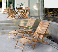 Flip deck chair by Cane-line