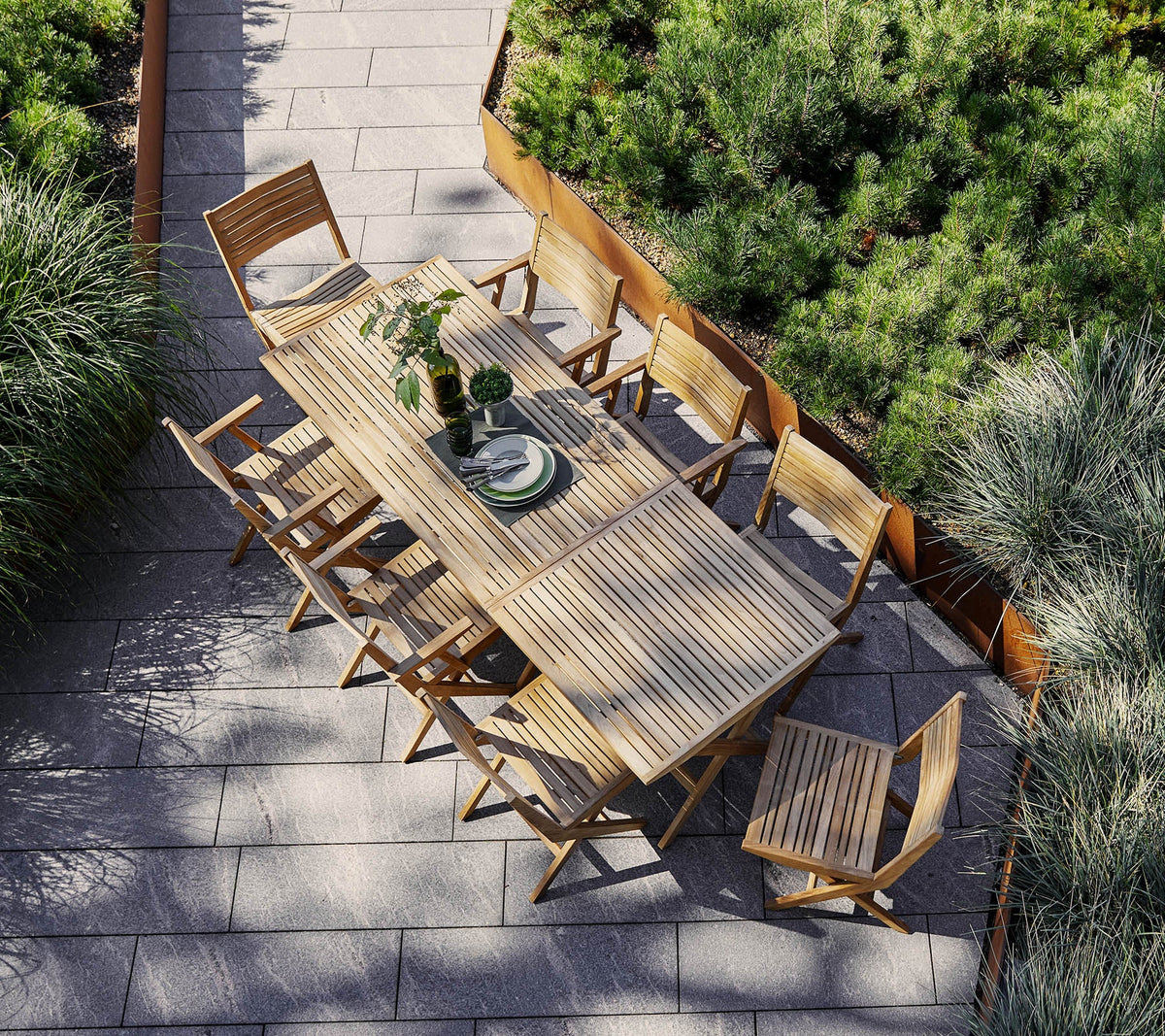 Flip folding armchair by Cane-line