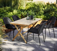 Flip folding table large by Cane-line
