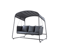 Cave Swing Sofa outdoor swing sofa by Cane-line, designed by Jesper K. Thomsen