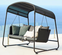 Cave Swing Sofa outdoor swing sofa by Cane-line, designed by Jesper K. Thomsen