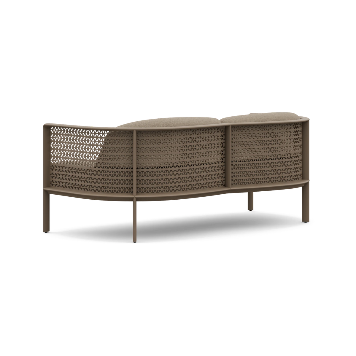 Gandia Blasco Arco 2 Seat Sofa in Bronze, side view