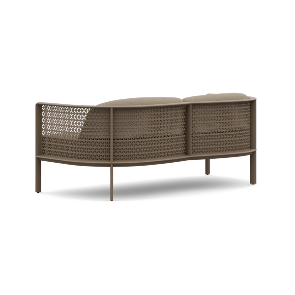 Gandia Blasco Arco 2 Seat Sofa in Bronze, side view