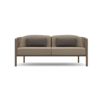 Gandia Blasco Arco 2 Seat Sofa in Bronze, rear view