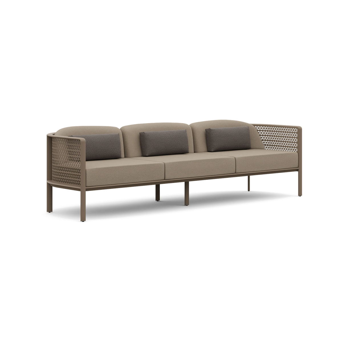 Gandia Blasco Arco 3 Seat Sofa in Bronze