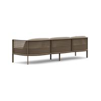 Gandia Blasco Arco 3 Seat Sofa in Bronze, side view