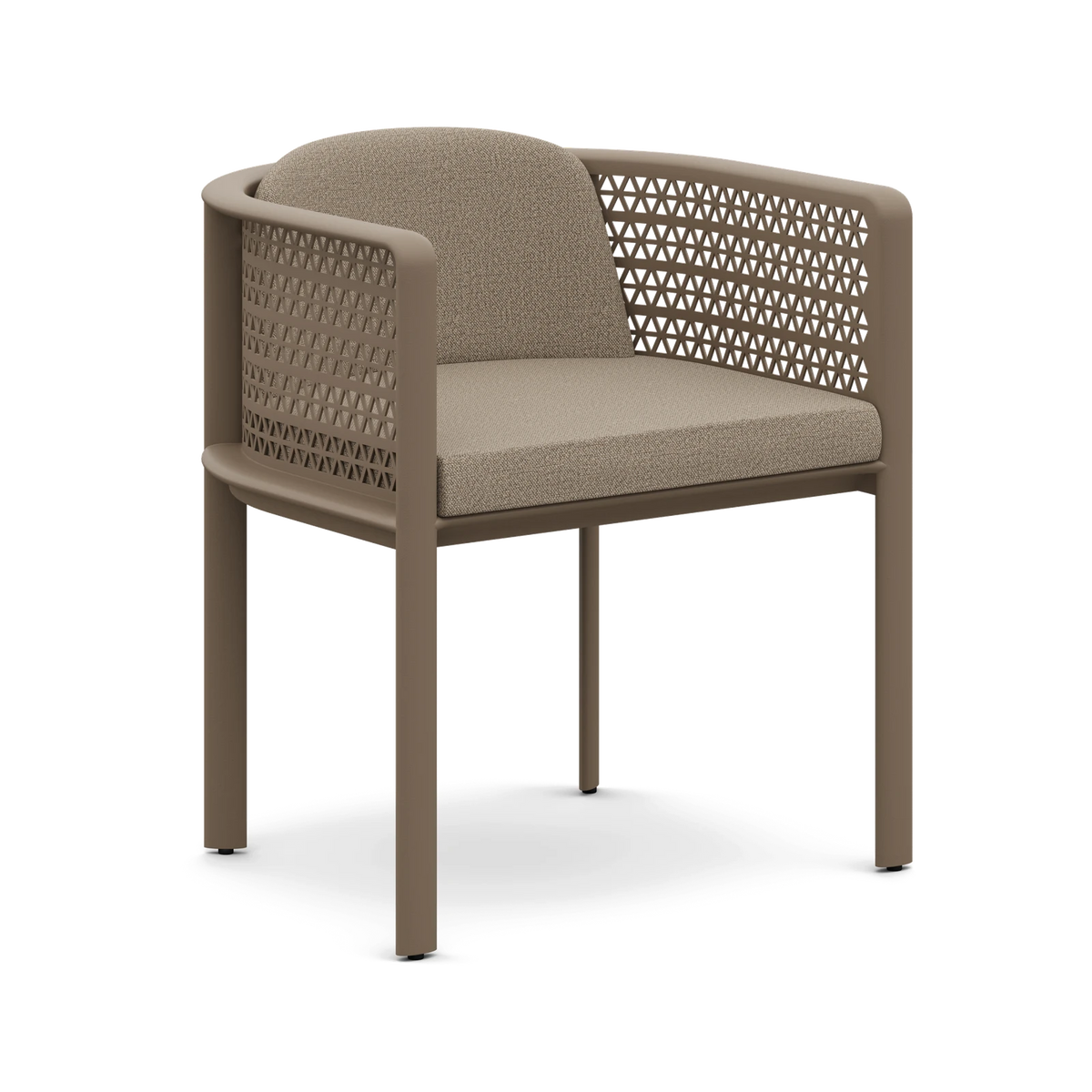 Gandia Blasco Arco Dining Armchair in Bronze