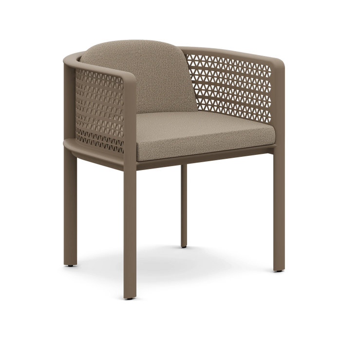 Gandia Blasco Arco Dining Armchair in Bronze