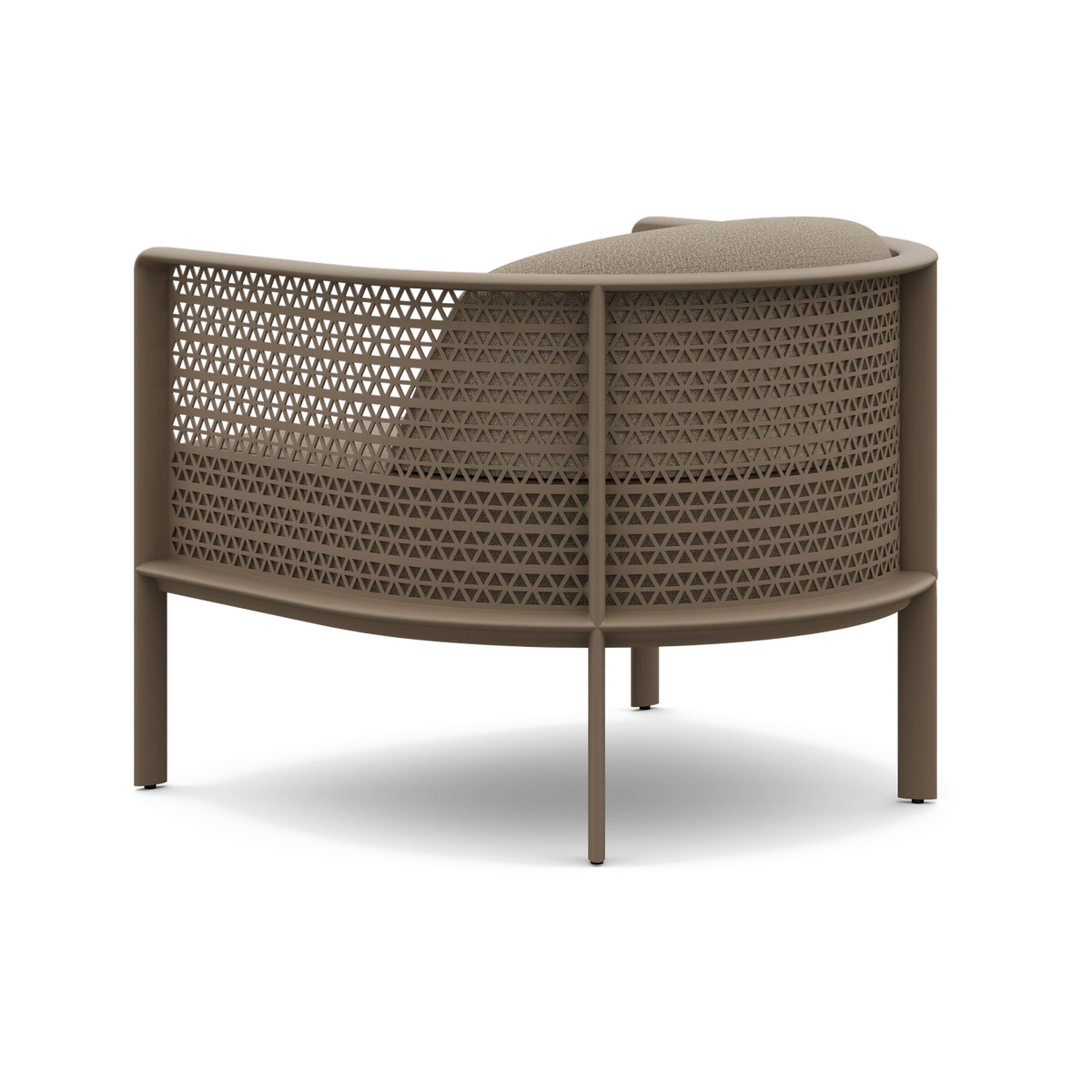Gandia Blasco Arco Lounge Chair in Bronze, side view