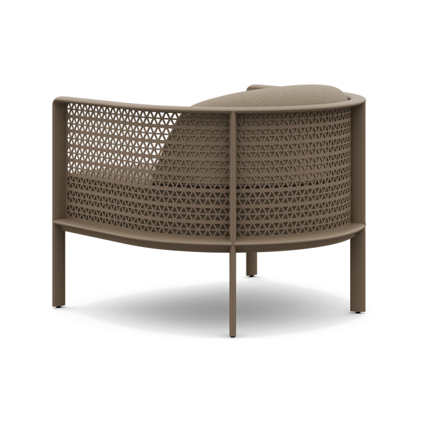 Gandia Blasco Arco Lounge Chair in Bronze, side view