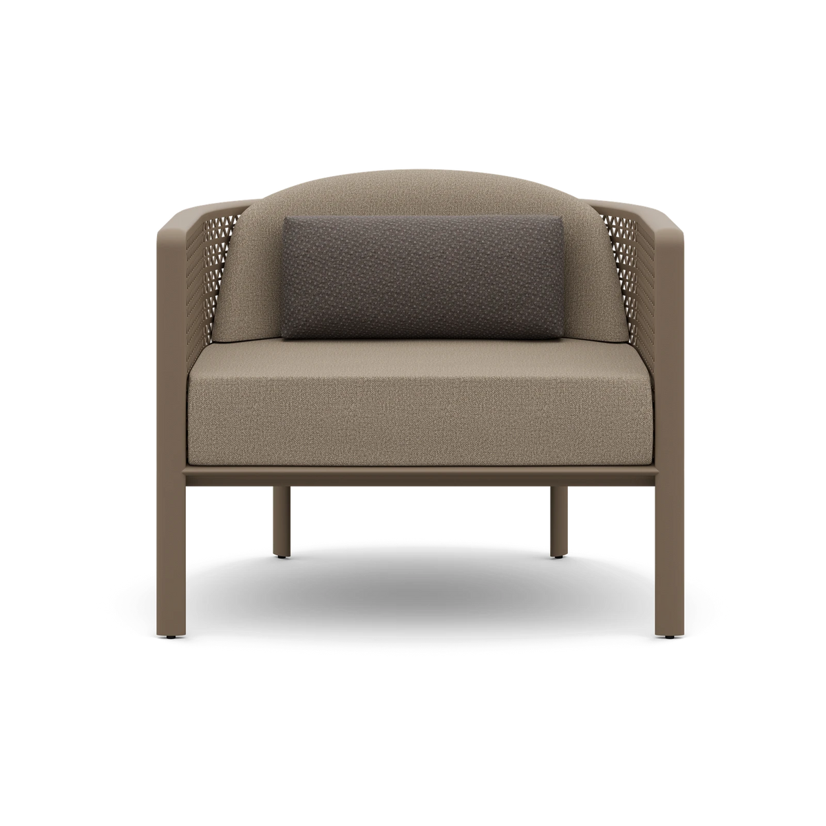 Gandia Blasco Arco Lounge Chair in Bronze, rear view