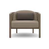 Gandia Blasco Arco Lounge Chair in Bronze, rear view