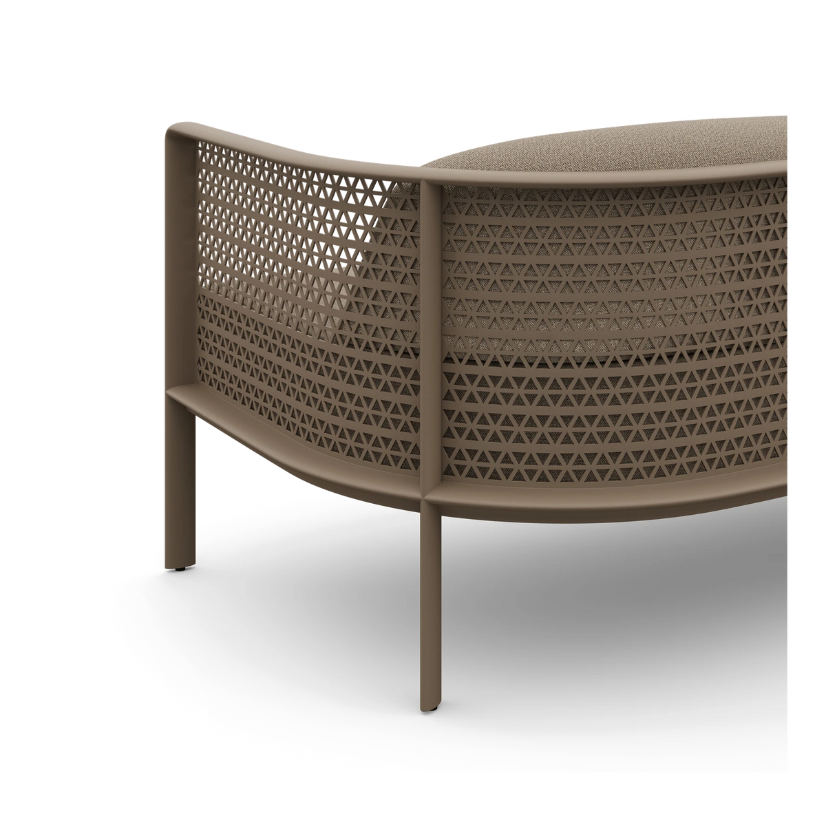 Gandia Blasco Arco Lounge Chair in Bronze, detail view