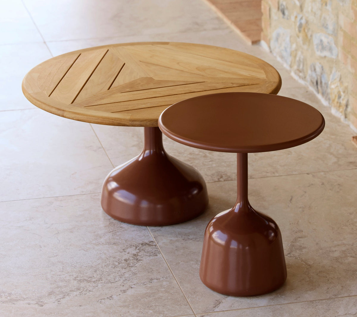 Glaze coffee table large lifestyle image by Cane-line