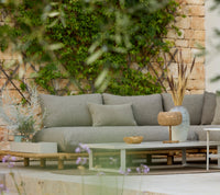 Glaze coffee table rectangular lifestyle image by Cane-line