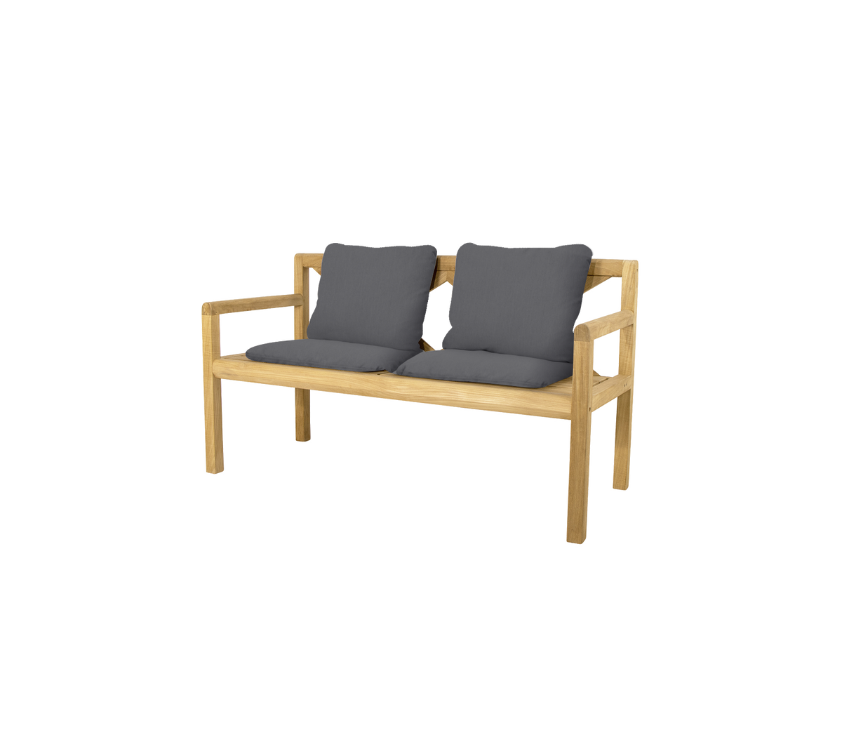 Grace 2-seater bench outdoor bench by Cane-line, designed by Foersom and Hiort-Lorenzen MDD