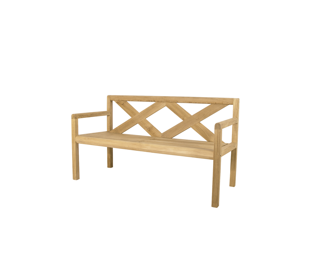 Grace 2-seater bench outdoor bench by Cane-line, designed by Foersom and Hiort-Lorenzen MDD