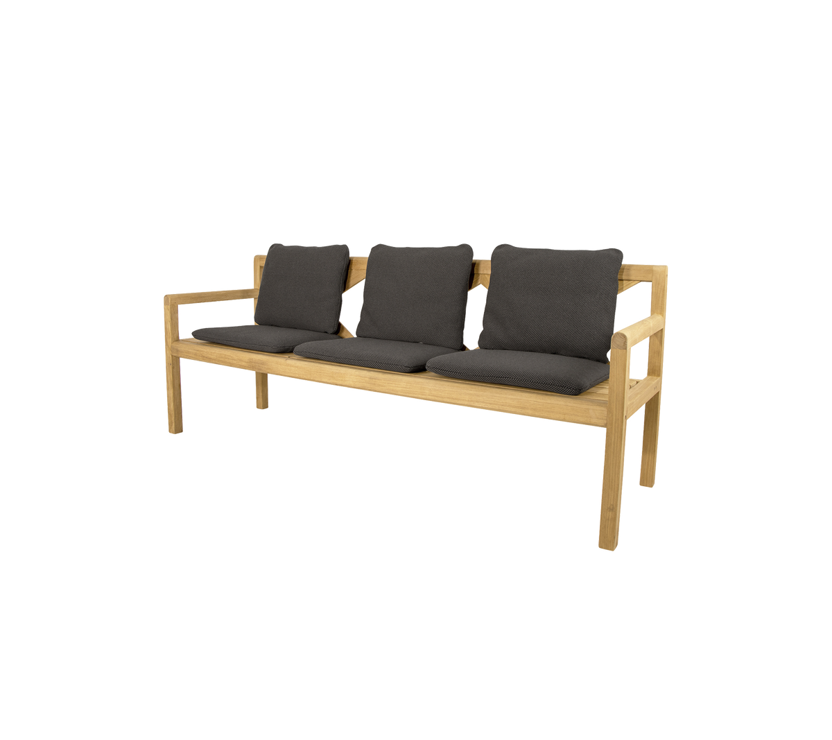 Grace 3-seater bench outdoor bench by Cane-line, designed by Foersom and Hiort-Lorenzen MDD
