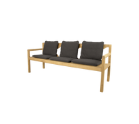 Grace 3-seater bench outdoor bench by Cane-line, designed by Foersom and Hiort-Lorenzen MDD