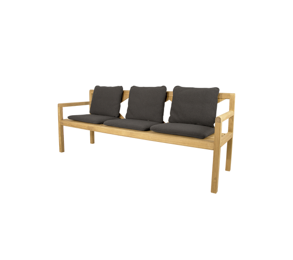 Grace 3-seater bench outdoor bench by Cane-line, designed by Foersom and Hiort-Lorenzen MDD