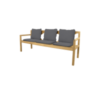Grace 3-seater bench outdoor bench by Cane-line, designed by Foersom and Hiort-Lorenzen MDD