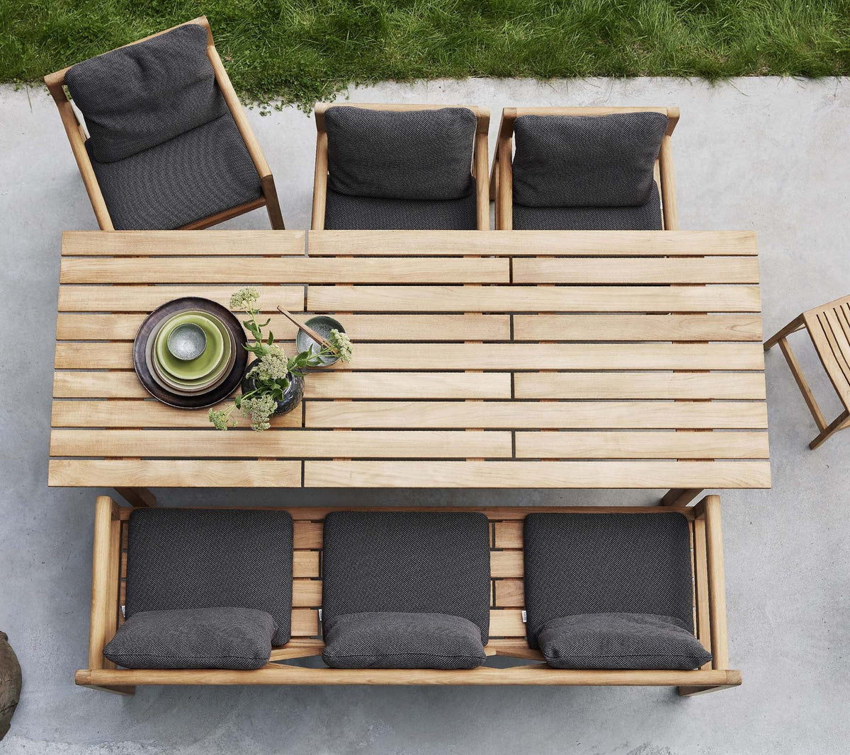 Grace chair outdoor dining chair by Cane-line, designed by Foersom and Hiort-Lorenzen MDD