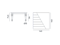 Gray Table Rectangular