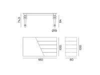 Gray Table Rectangular