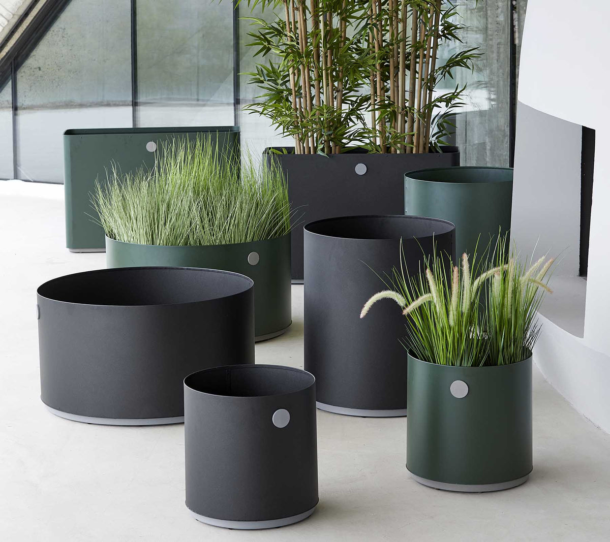 Grow planter small outdoor planter by Cane-line, designed by Cane-line Design