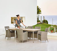 Hampsted chair outdoor dining chair by Cane-line, designed by Cane-line Design