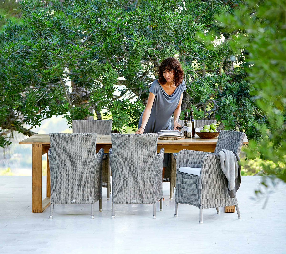 Hampsted chair outdoor dining chair by Cane-line, designed by Cane-line Design
