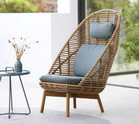 Hive highback chair outdoor lifestyle image by Cane-line