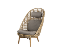 Hive highback chair outdoor lounge chair by Cane-line, designed by Foersom and Hiort-Lorenzen MDD