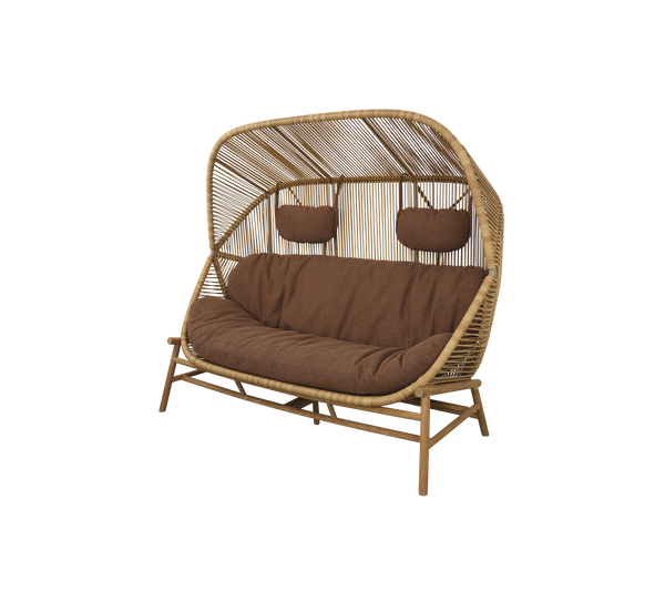 Hive 2-seater sofa outdoor sofa by Cane-line, designed by Foersom and Hiort-Lorenzen MDD