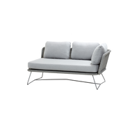 Horizon 2-seater sofa left module outdoor sectional sofa by Cane-line, designed by Cane-line Design