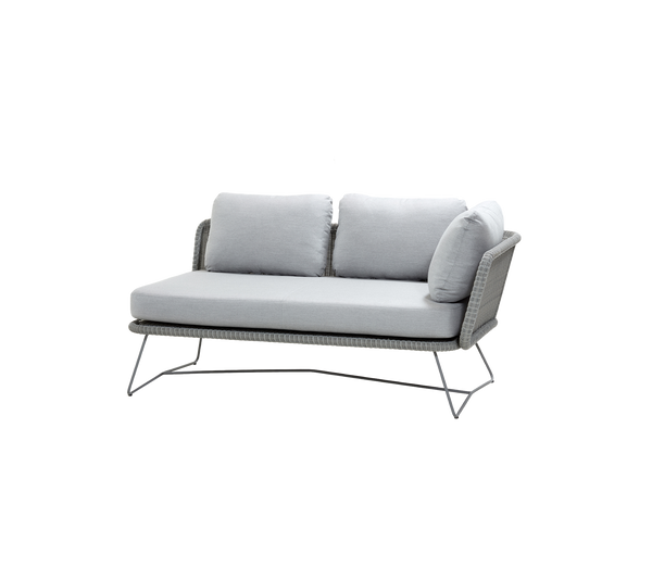 Horizon 2-seater sofa left module outdoor sectional sofa by Cane-line, designed by Cane-line Design