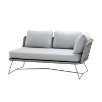 Horizon 2-seater sofa left module outdoor sectional sofa by Cane-line, designed by Cane-line Design