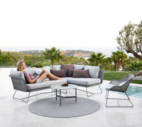 Horizon 2-seater sofa right module outdoor sectional sofa by Cane-line, designed by Cane-line Design