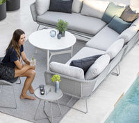 Horizon modular corner sofa 2 modules outdoor sectional sofa by Cane-line, designed by Cane-line Design