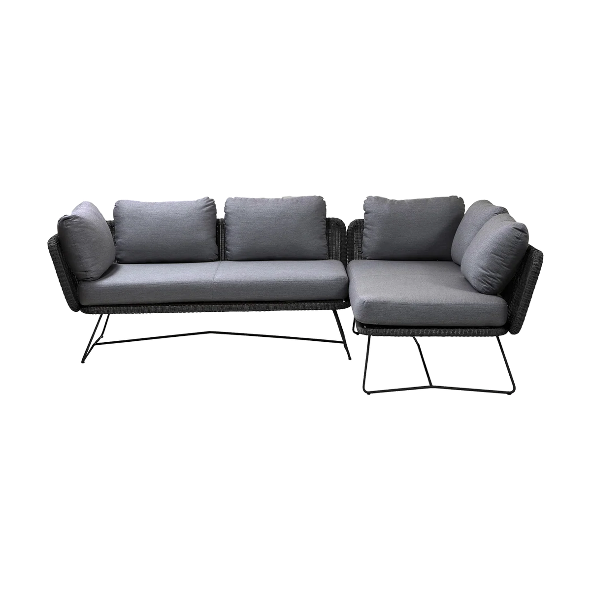 Horizon modular corner sofa 2 modules outdoor sectional sofa by Cane-line, designed by Cane-line Design