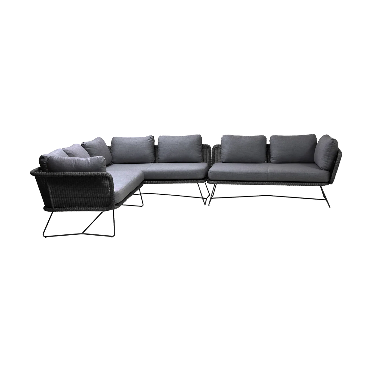Horizon modular corner sofa 3 modules outdoor sectional sofa by Cane-line, designed by Cane-line Design